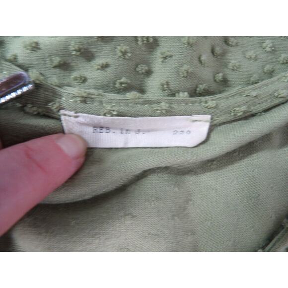 Belle Kim Gravel Tunic Top Shirt Small Floral Boho Embroidered Rayon Peasant - Picture 14 of 14